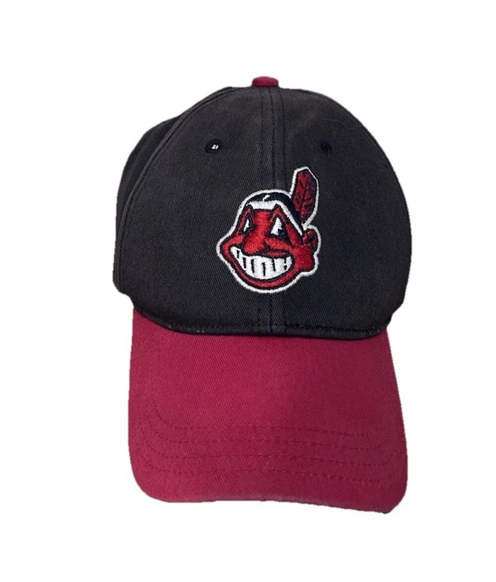 vintage cleveland indians snapback hat cap toddler size deadstock 90s Summer